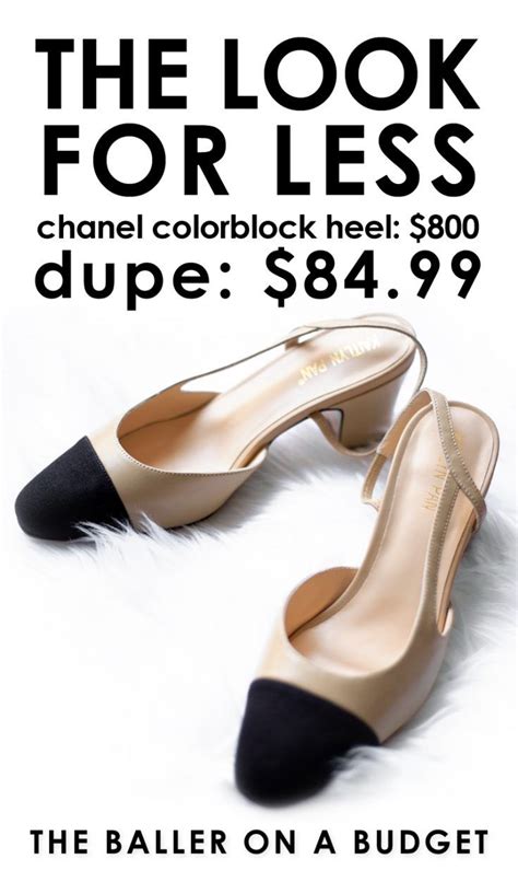 channel dupe shoes|chanel knock off shoes.